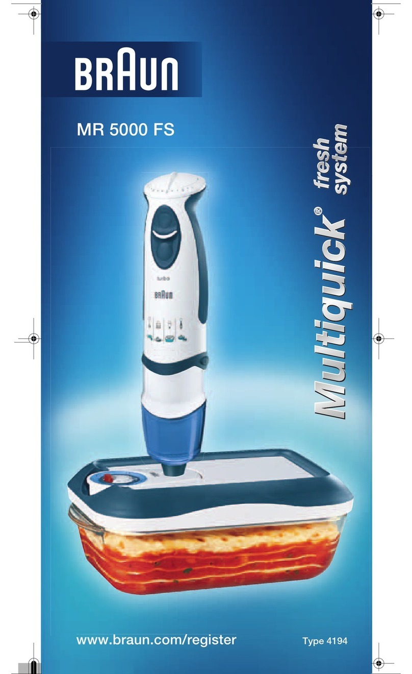 Braun MultiQuick MR 5000 FS User manual