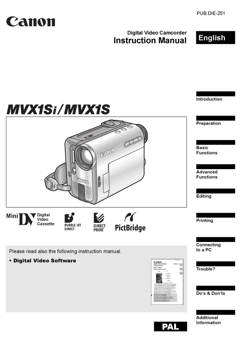 Canon MVX1S instruction manual