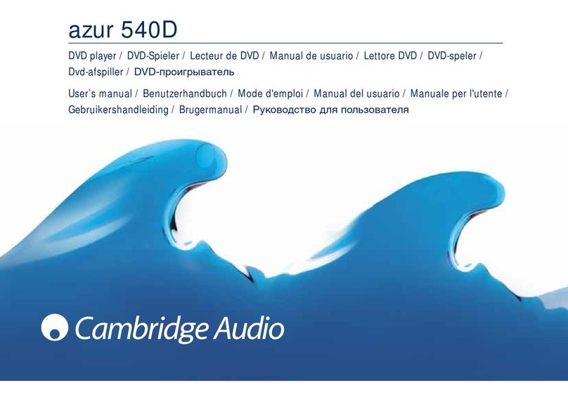 Cambridge Audio azur 540D user manual