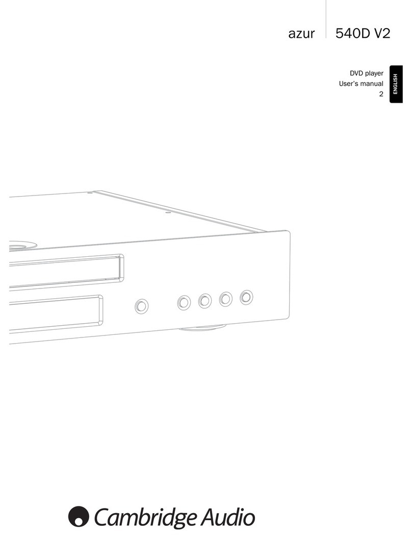 Cambridge Audio azur 540D V2 user manual