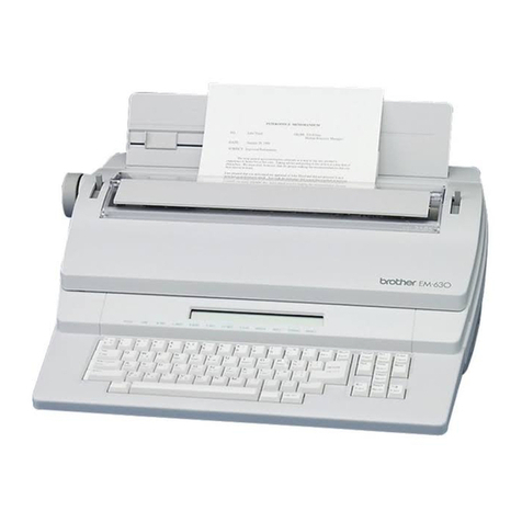 Brother EM-630 User manual Brother EM-630 User manual