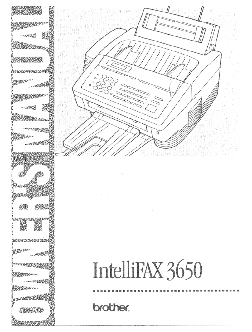 Brother IntelliFAX 3650 owner's manual