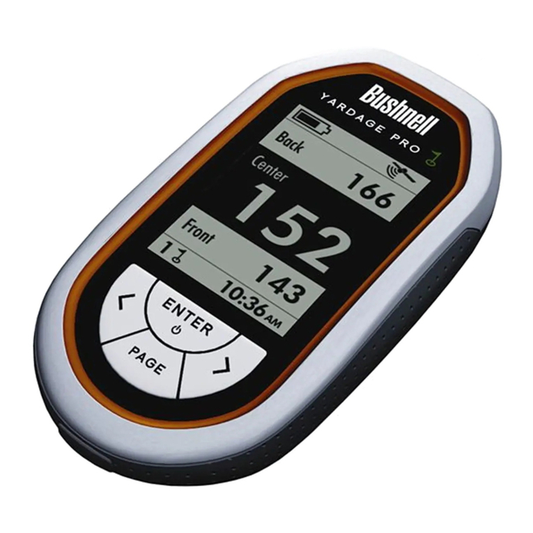 Bushnell Yardage Pro Yardage Pro User manual