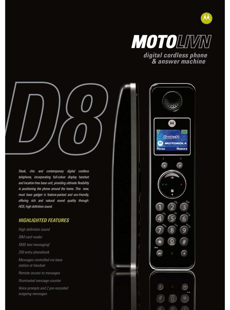 Motorola MOTOLIVN D811 User manual