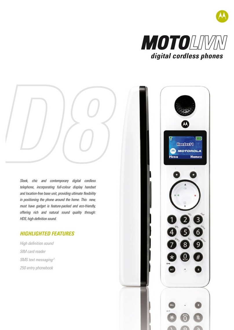 Motorola D801 User manual