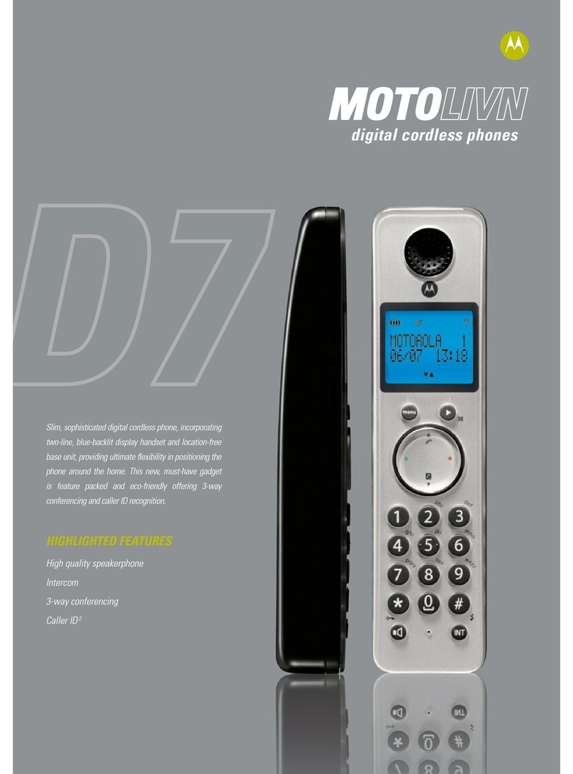Motorola MOTOLIVN D701 User manual