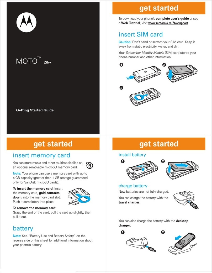 Motorola Z6w User manual