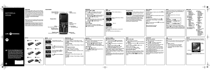 Motorola MOTO WX306 User manual