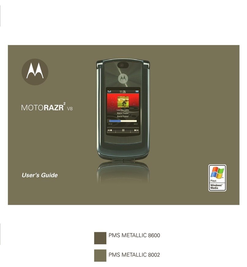Motorola MOTORAZR V8 User manual