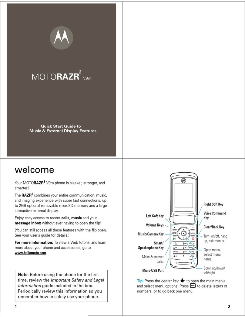 Motorola MOTORAZR-V9M - MOTORAZR2 V9m User manual