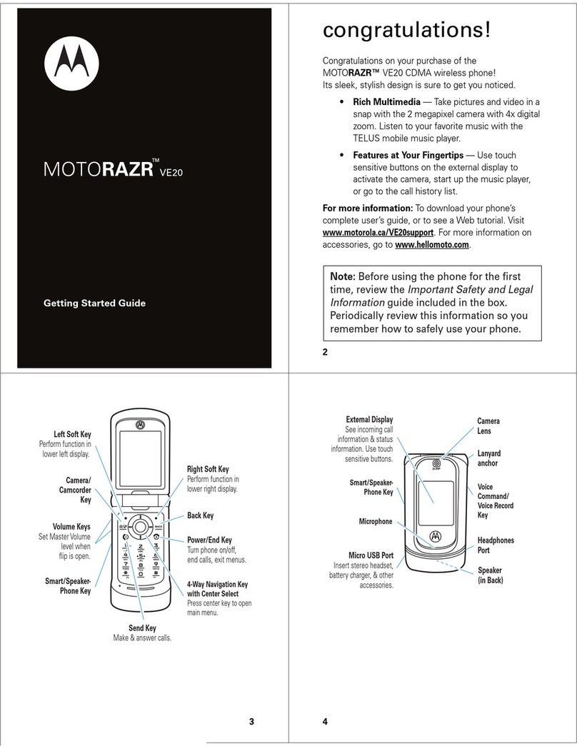 Motorola MOTORAZR VE20 - VE20 Technical manual