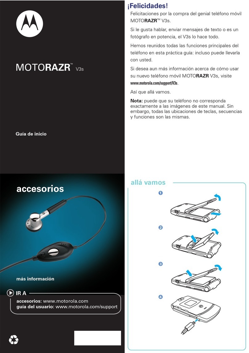Motorola MOTORAZR V3S - V3S - ENGLISH Parts list manual
