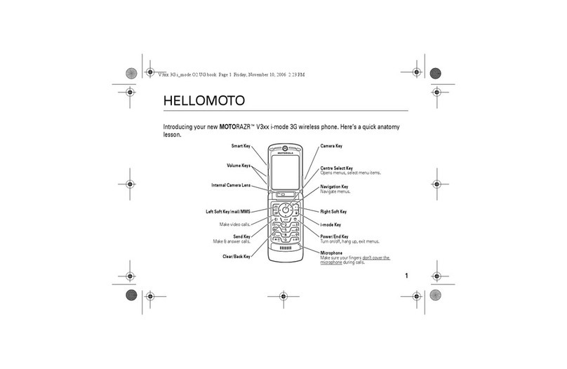 Motorola MOTORAZR V3xx User manual