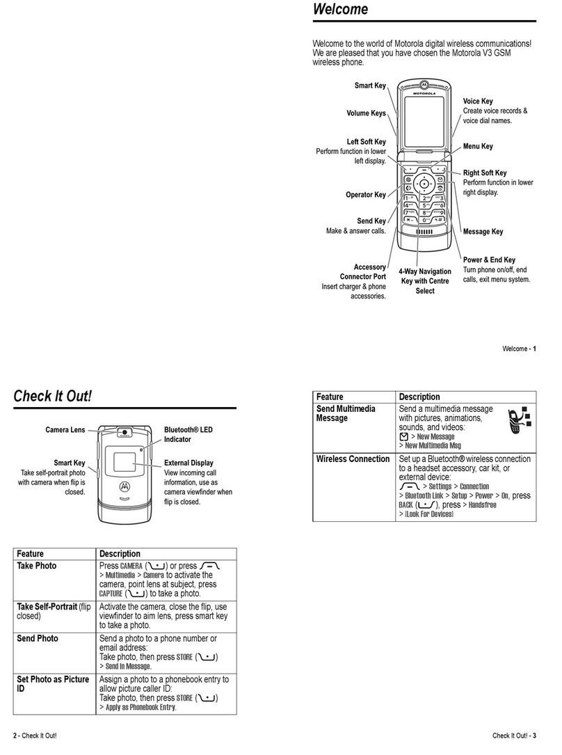 Motorola V3 User manual