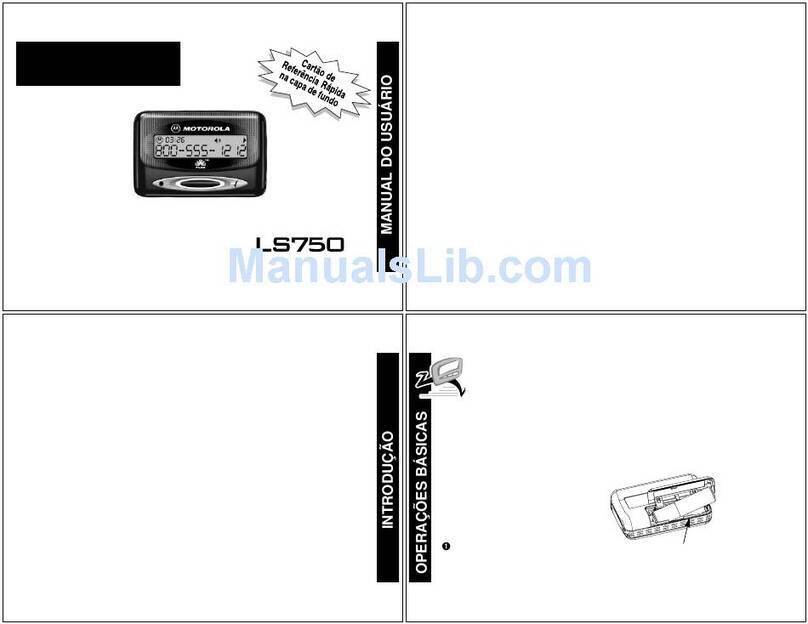 Motorola LS750 User manual