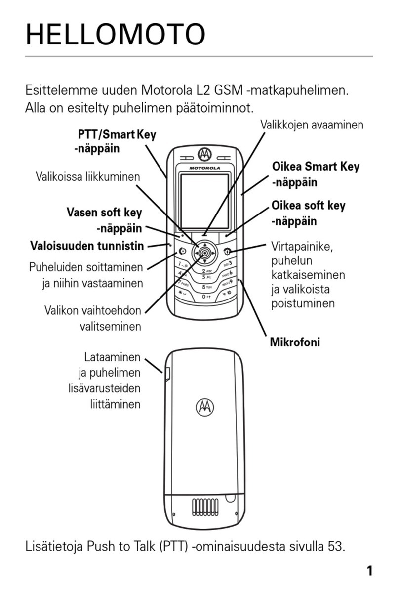 Motorola L2 - FINNISH User manual
