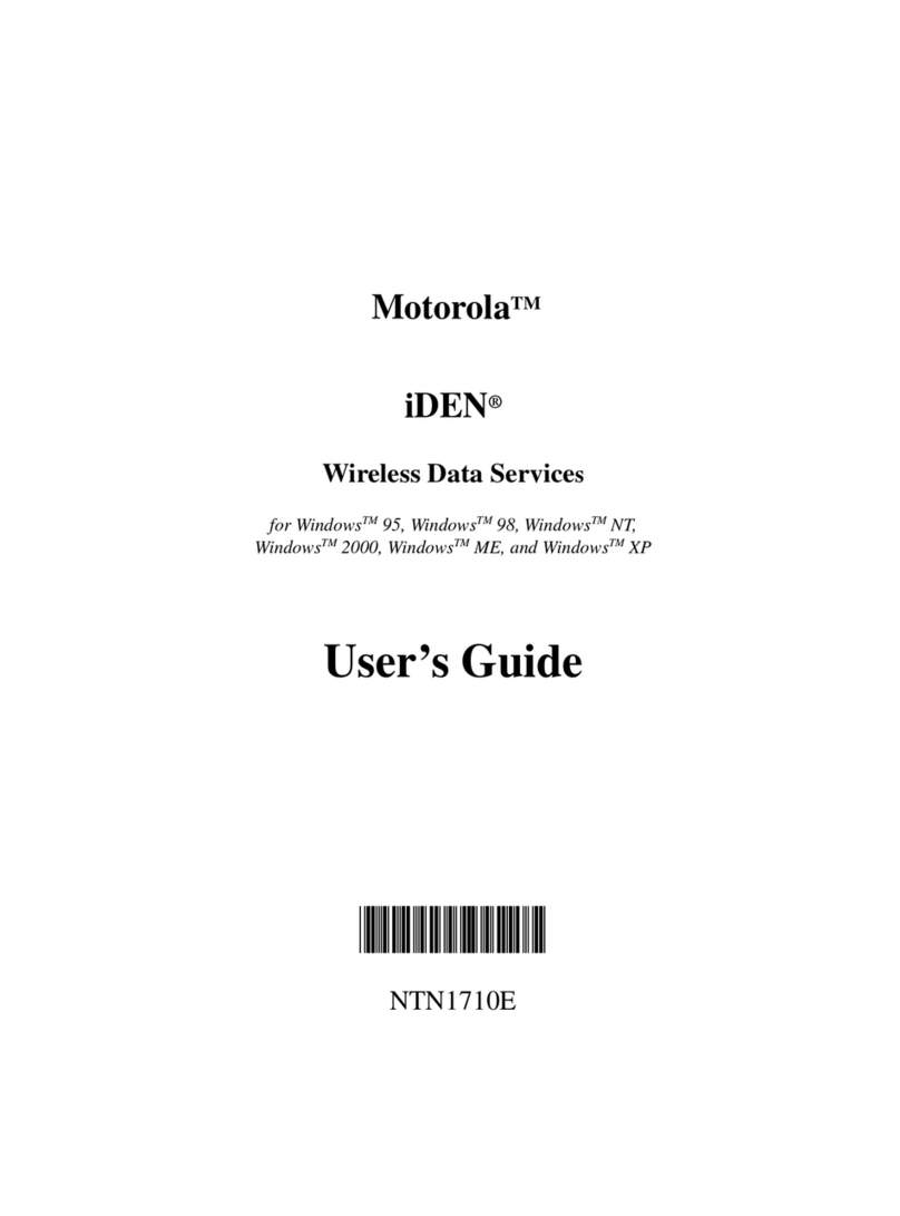Motorola IDEN WIRELESS DATA SERVICES User manual