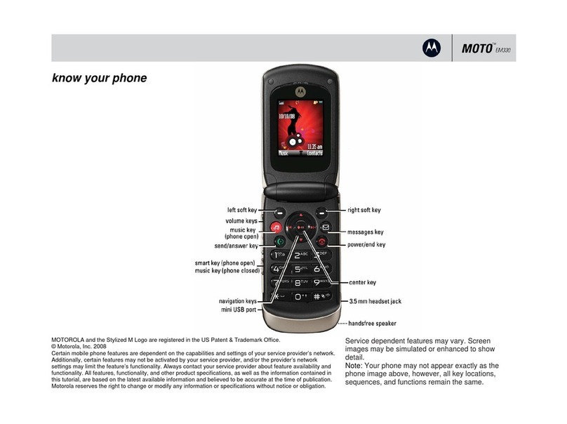 Motorola MOTO EM330 User manual