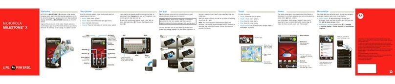 Motorola Milestone X User manual