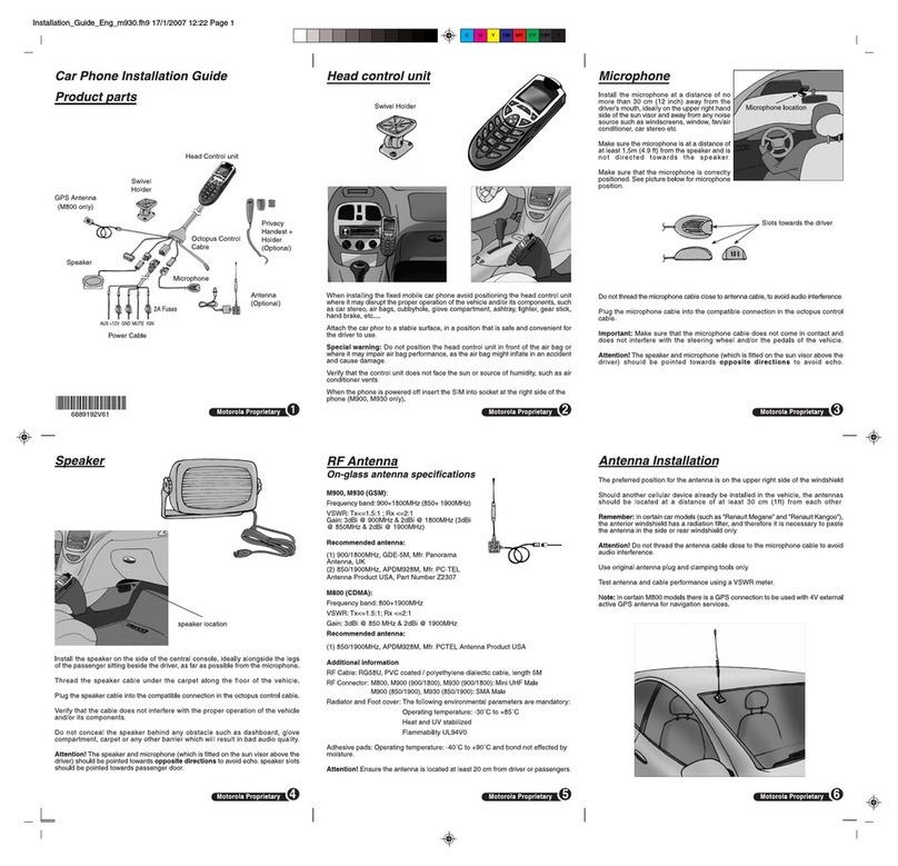 Motorola M900 User manual
