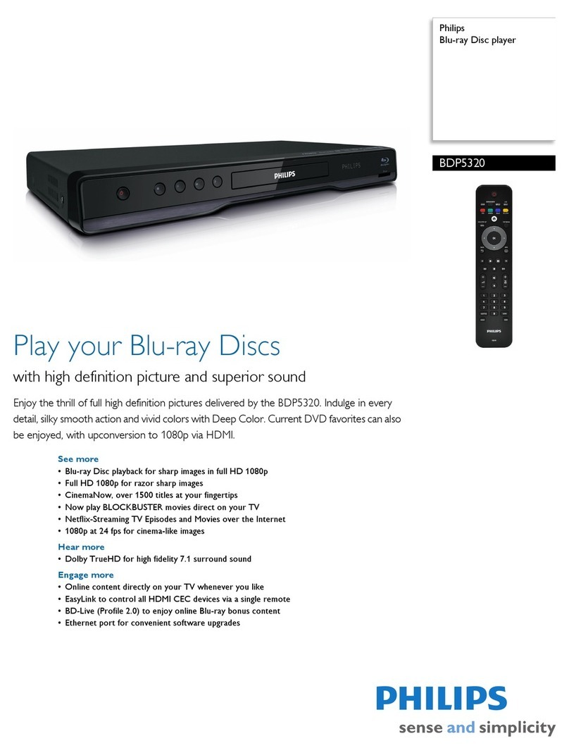 Philips BDP5320 Specifications