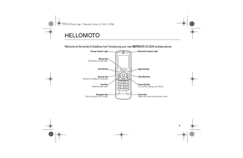 Motorola MOTORIZR Z3 User manual