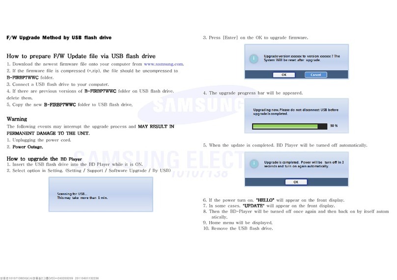 Samsung BD-D7000 Technical manual