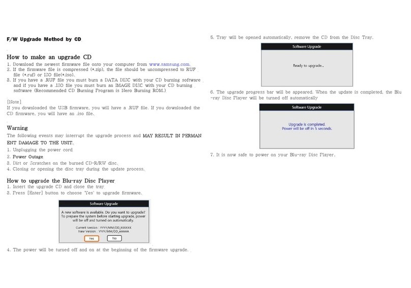 Samsung BD-C5500 Installation and operation manual