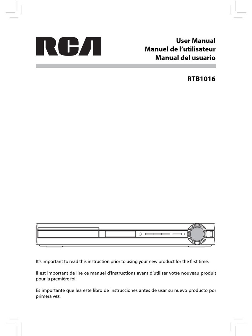 RCA RTB1016 User manual