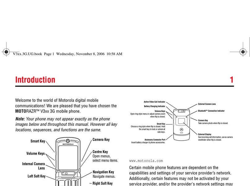 Motorola RAZR V3XX -  2 User manual