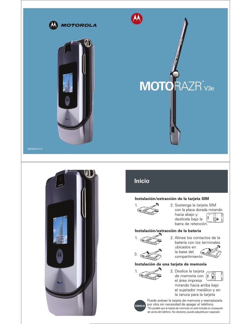 Motorola MOTORAZR V3E User manual Motorola MOTORAZR V3E User manual