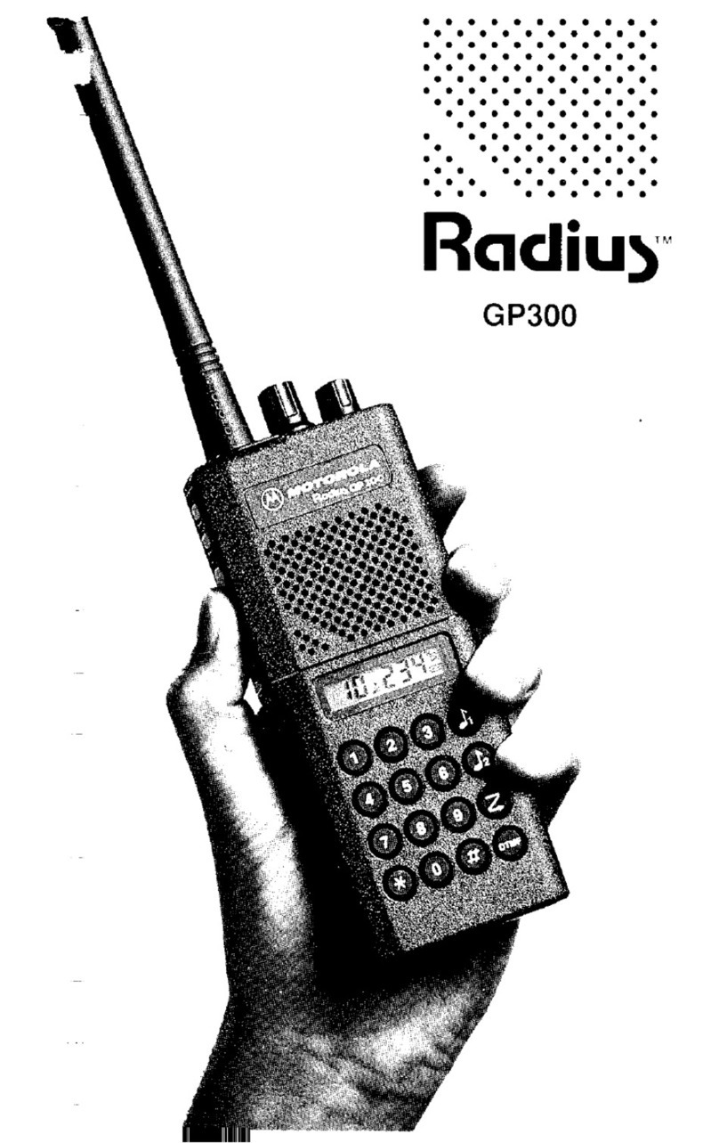 Motorola RADIUS GP300 User manual