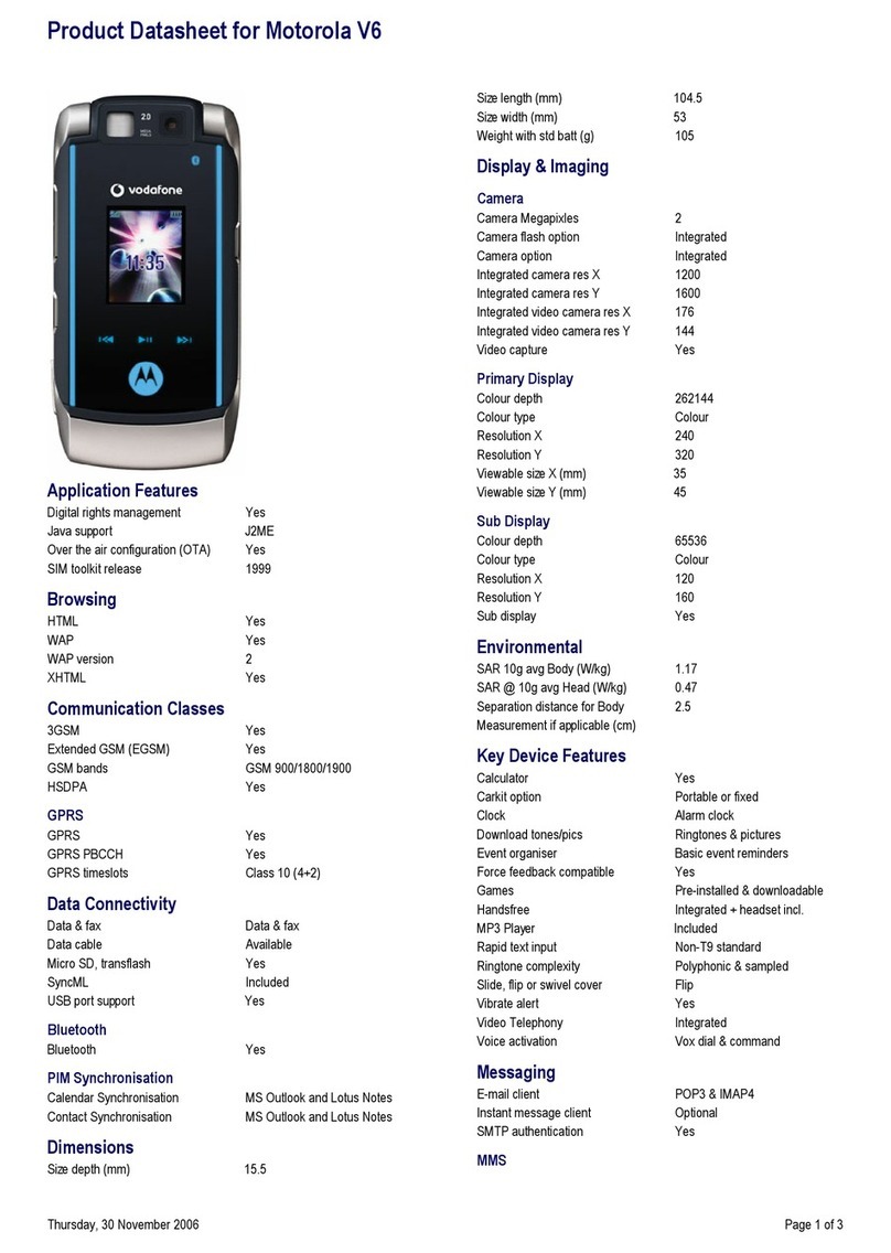 Motorola RAZR MAXX V6 Operational manual