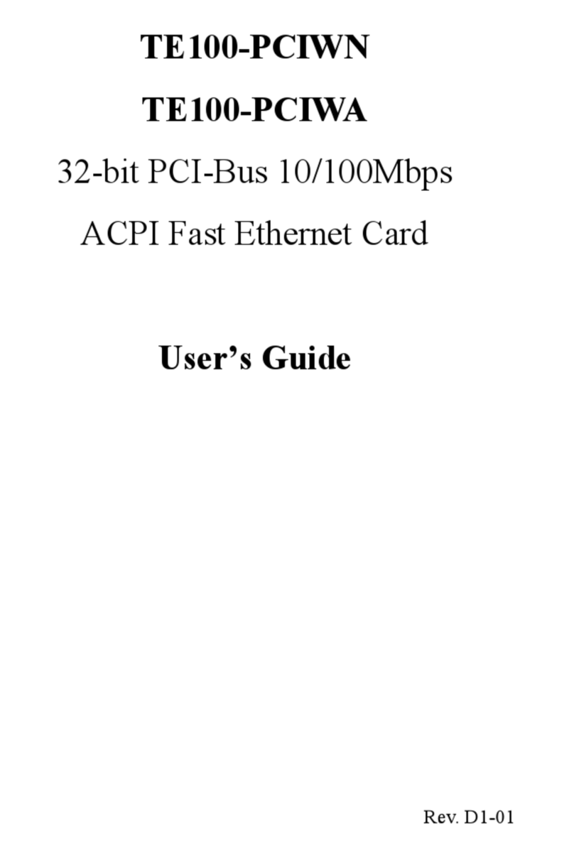 TRENDnet Te100-pciwn User manual