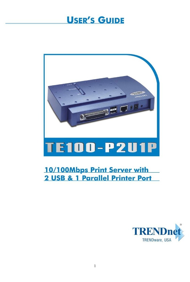 TRENDnet TE100-P2U1P User manual