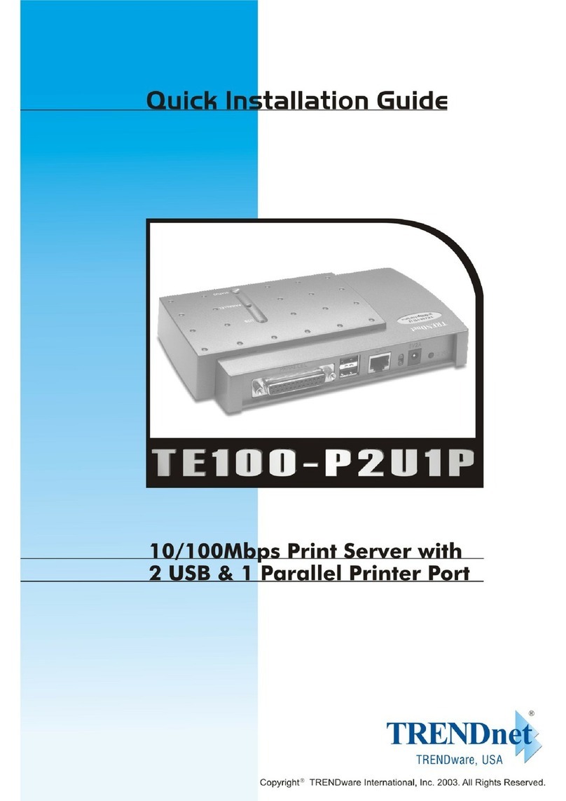TRENDnet TE100-P2U1P User manual