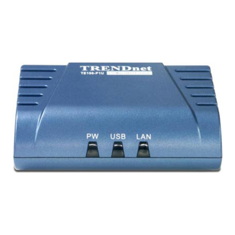 TRENDnet TE100-P1U User manual