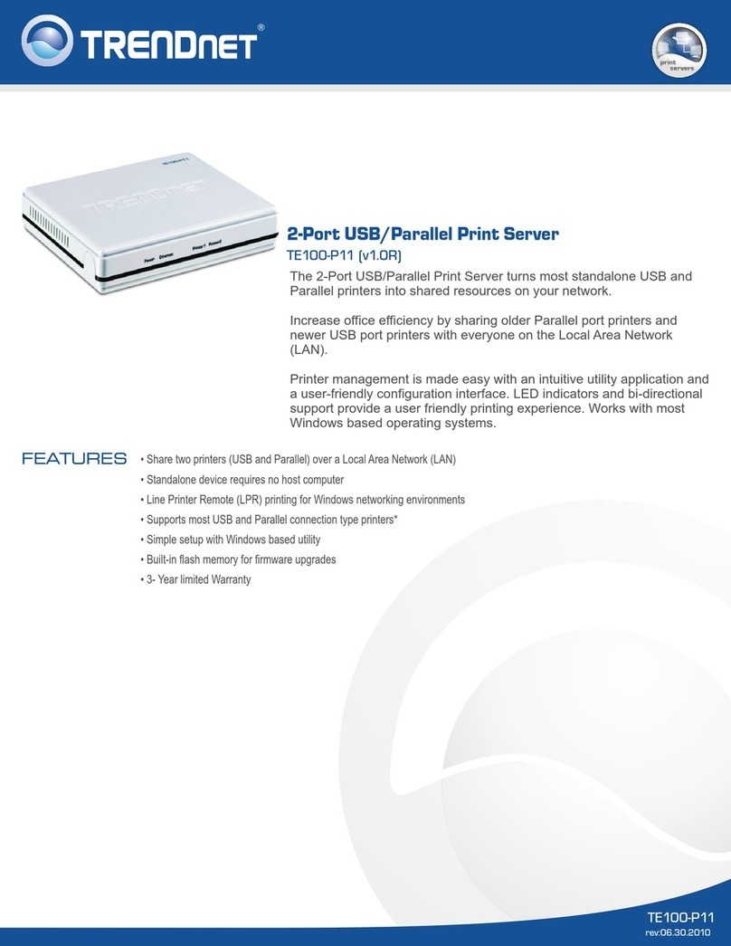 TRENDnet TE100-P11 User manual