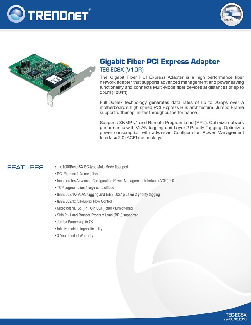 TRENDnet TEG-ECSX - datasheet