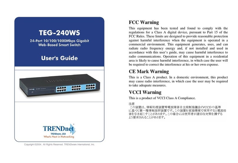 TRENDnet TEG-240WS User manual