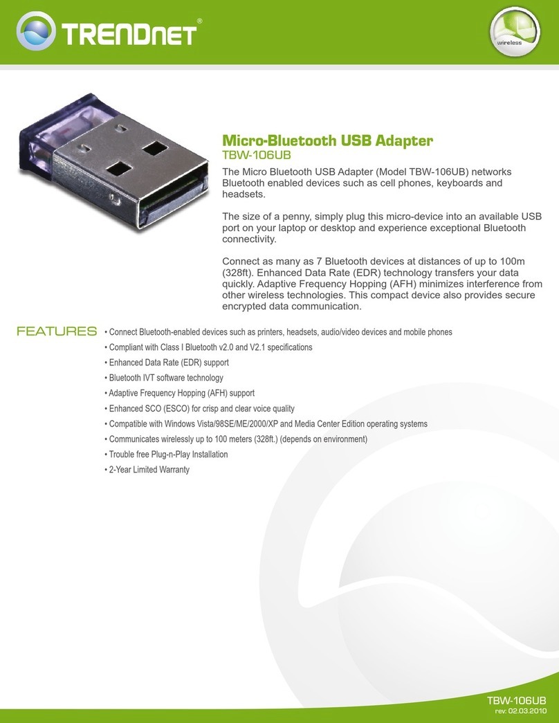 TRENDnet TBW-106UB User manual TRENDnet TBW-106UB User manual