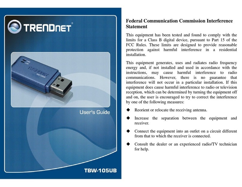 TRENDnet TBW-105UB User manual