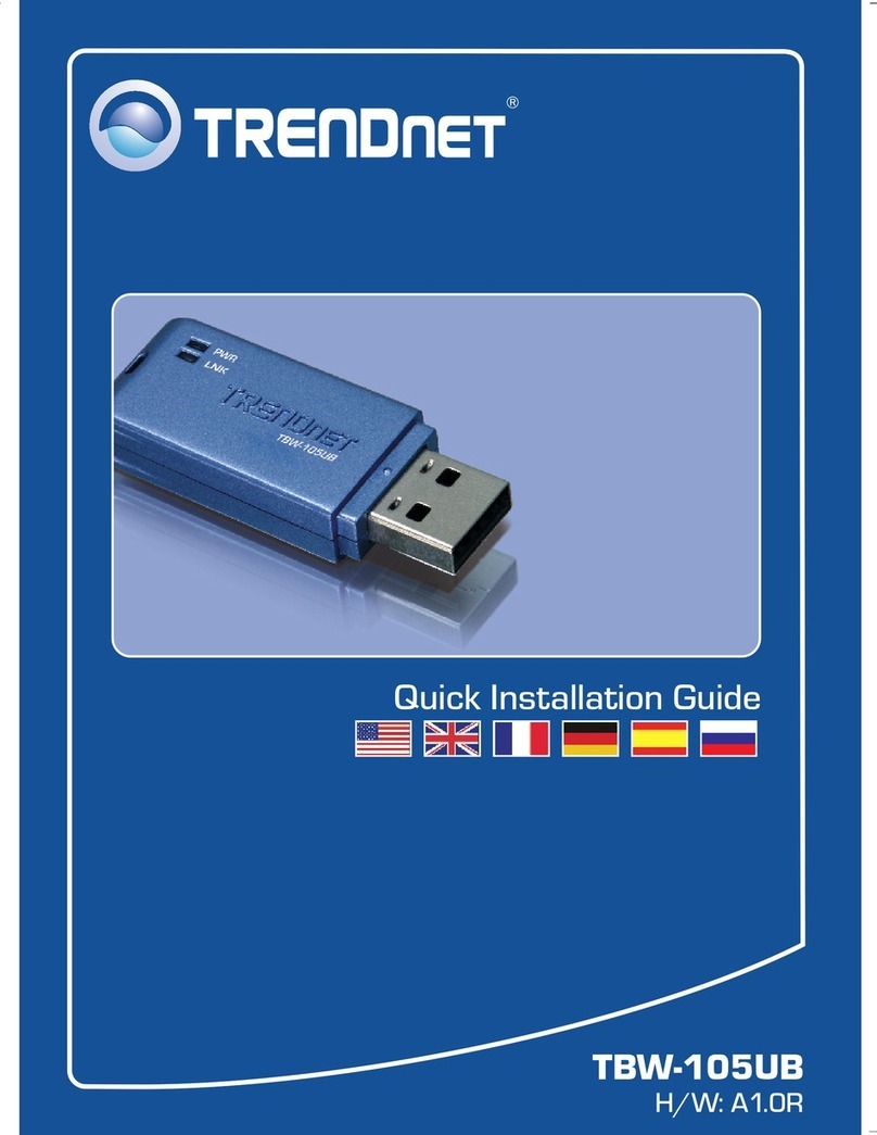 TRENDnet TBW-105UB User manual TRENDnet TBW-105UB User manual