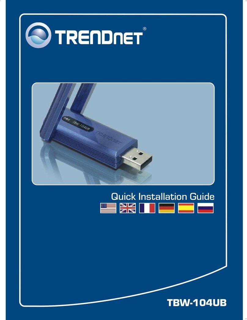 TRENDnet TBW-104UB User manual