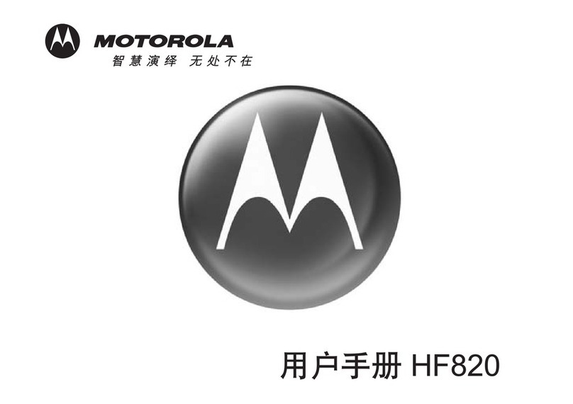 Motorola HF820 - Blnc Bluetooth Car User manual