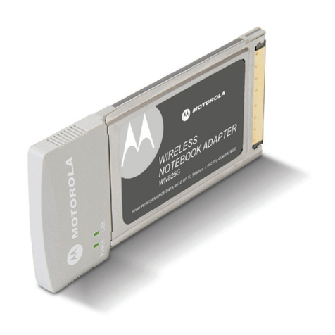 Motorola WIRELESS NOTEBOOK ADAPTER WN825G - annexe 1 Quick start guide Motorola WIRELESS NOTEBOOK ADAPTER WN825G - annexe 1 Quick start guide