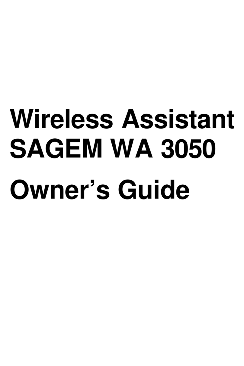Sagem WA 3050 owner's guide