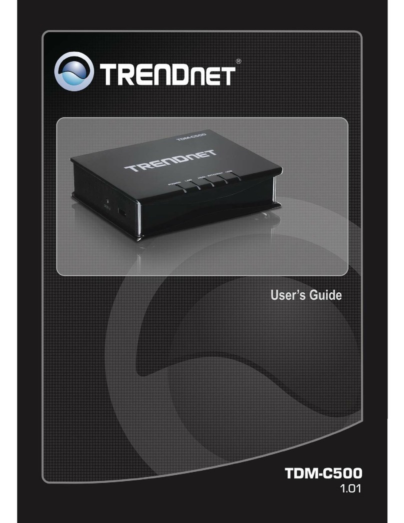 TRENDnet TDM-C500 User manual
