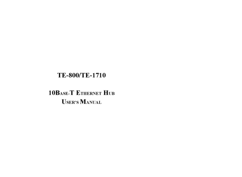 TRENDnet TE-1710 User manual TRENDnet TE-1710 User manual