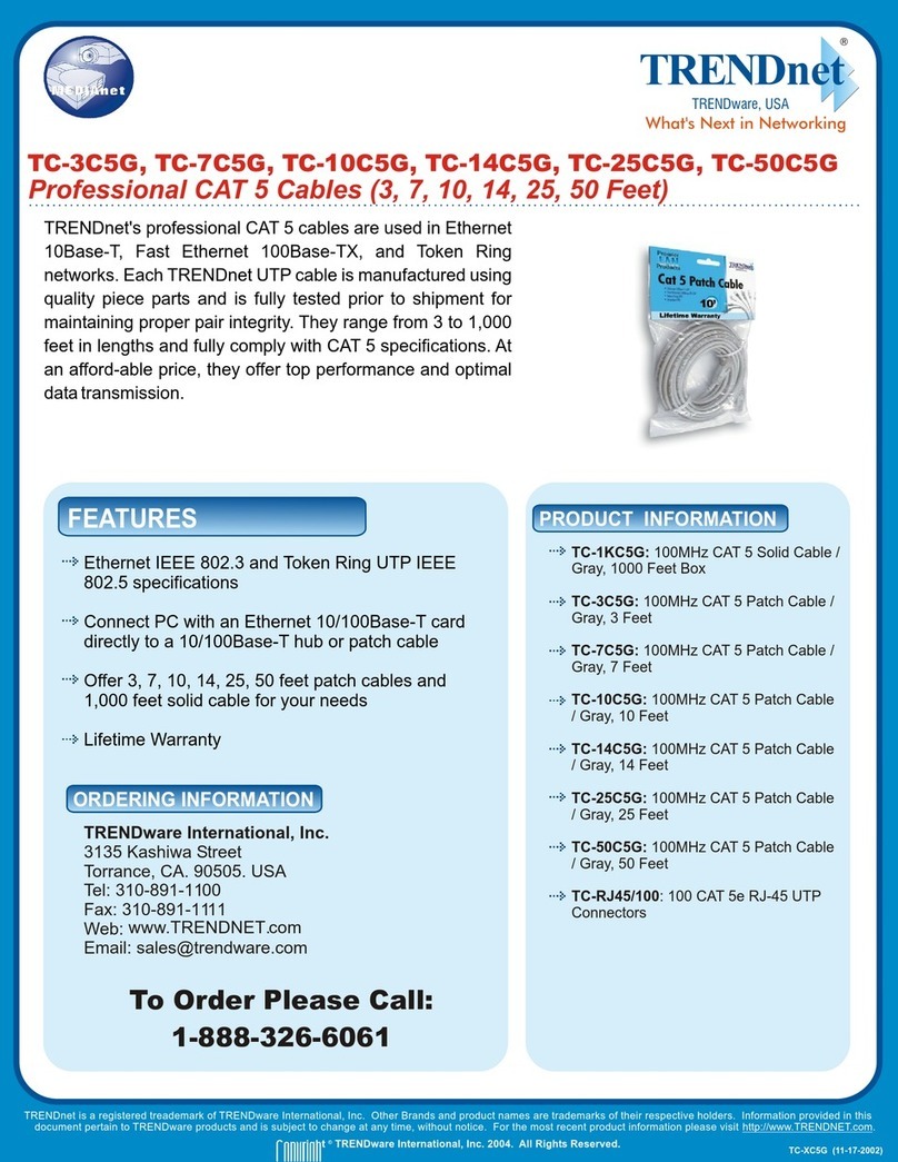 TRENDnet TC-XC5G Manual TRENDnet TC-XC5G Manual